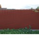 Профнастил фигурный С10 - 0,5 Окрас - Б, Satin с пленкой RAL 3009 оксидно-красный.