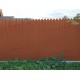 Профнастил фигурный С10 - 0,45 Окрас - Б, с пленкой RAL 8004 терракота.