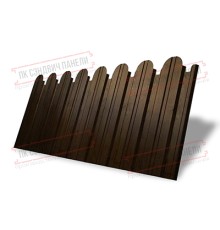 Профнастил фигурный С10 - 0,45 Окрас - двухсторонний Print Premium Antique Wood.
