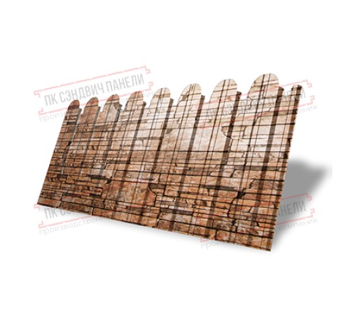 Профнастил фигурный С10 - 0,45 Окрас - Б, Print Elite Sand Stone.