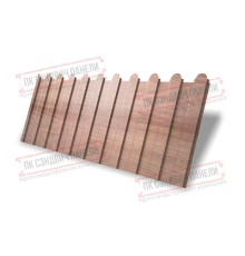 Профнастил фигурный C8 - 0,45 Print Elite White Wood.