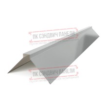 Планка конька плоского 150х150х2000 ПЭ-9006-0.45