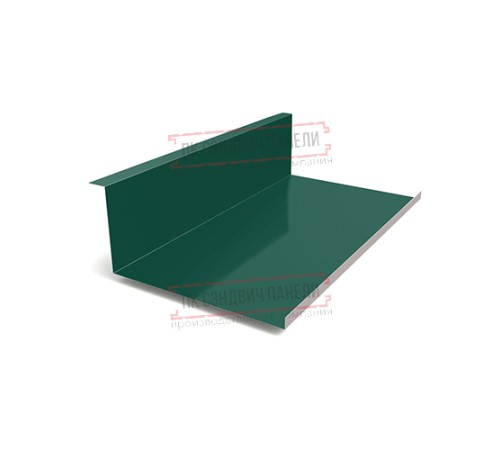 Планка примыкания нижняя 250х122х2000 Norman ПЭ-6005-0.5