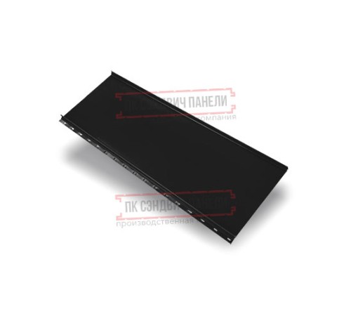 Кликфальц mini 0,45 Drap ST RAL9005 черный с пленкой на замках