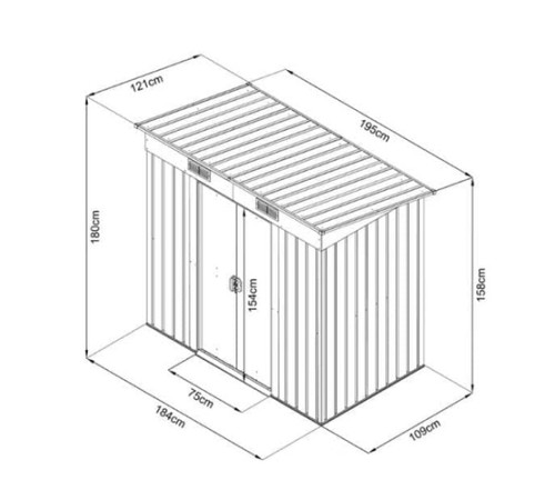 Бытовой модуль «Cabinet metal» 0,86х1,47 м