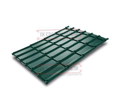Металлочерепица Экоррей RAL6005 Полиэстер-0.4