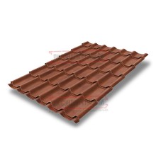 Металлочерепица Классик Brown Safari Twincolor-0,45