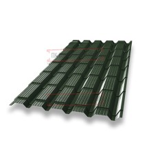 Металлочерепица Монкатта RAL6020 Velur-0,5