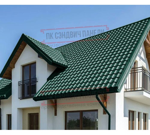 Металлочерепица Монтекристо-S RAL6005 PURMAN-0.5