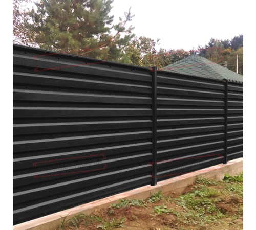 Профилированный лист МП35-1035 Viking E RAL-9005-0.5