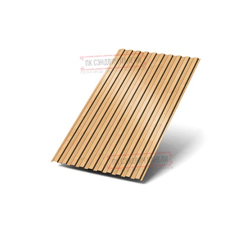 Профилированный лист С8х1150 ECOSTEEL-Клен-0.5.