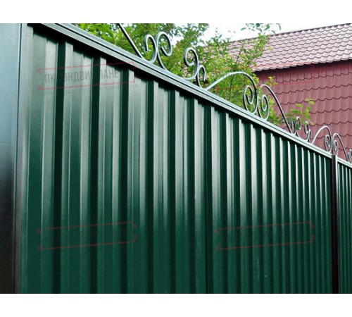Профилированный лист С-15-1190-0.5 (с гранью) (Rooftop Glance) RAL 6005
