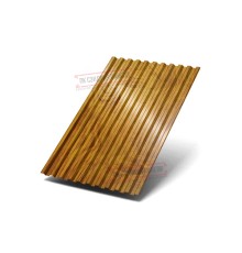 Профилированный лист C21х1000 ECOSTEEL_T-ЗолотойДуб-0.5