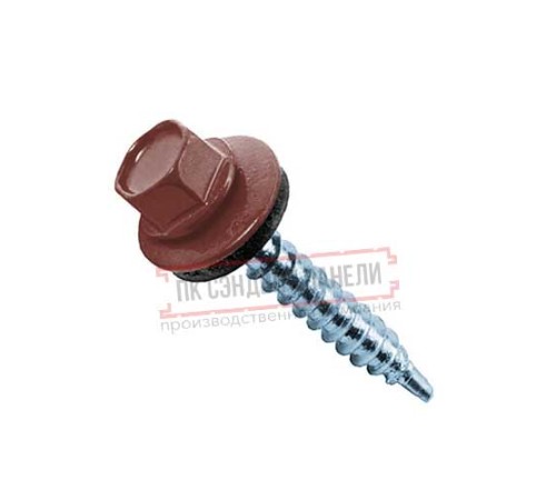 Саморезы 5,5х25 RAL 3009