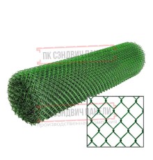 Сетка рабица ППК RAL, 1,5x15 м, ячейка 55x55x2,5.