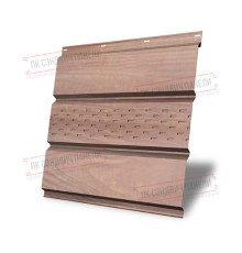 Софит металлический центральная перфорация 0,45 Print Elite с пленкой White Wood