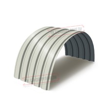 Профнастил МП35-0.45, Ширина-1035, Полиэстер RAL9002